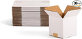 5x5x5 inch Small Shipping Boxes, White Corrugated Cardboard Boxes for E-Commerce, Mailing, Storage, Gifts Wrapping, 30 Pack