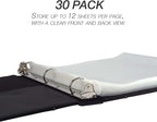 Samsill Heavy Duty Sheet Protectors for 3 Ring Binders, 8.5 x 11 Clear Page Protectors, Plastic Sleeves & Report Covers, Acid Free Archival Safe Document Protectors