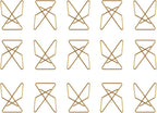 JAM PAPER Colorful Butterfly Clips - Gold Paper Clamps - 15/Pack