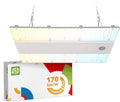 ASD LED Linear High Bay Light Fixture, Commercial Shop Lighting | 3CCT, Dimmable, Power Adjustable, DLC Premium, UL Listed | 160W 25000LM 3500-5000K 100-277V | Warehouse, Garage, Workshop Lamp | White