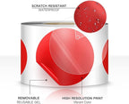 500 PCS Dot Sticker Tape 2" Inch Round Color Coding Labels Removable Writable Circle Floor Decal for Marking Organizing Social Distancing Red