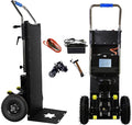 Electric Stair Climbing Dolly, Heavy Duty Cart 880lbs Capacity 1200W Motorized Hand Truck with Foldable Design for Moving Furniture Fridge Appliance(Black)
