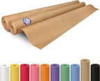 Brown Paper Roll 48" x 1800" (150 feet), Pack of 2 - USA-Made Brown Packing Paper 50lb Thickness for Moving, Shipping, Crafts/Arts - 100% Recycled Natural Wrapping Material by IDL Packaging