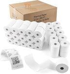 (50 Rolls) 2 1/4" x 165' Thermal Paper, POS Receipt Paper for Retail Business Cash Register, Fits Most Credit Card Terminal