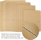 32 Pack 4 Sizes Shipping Boxes Mailers Corrugated Cardboard Box Kraft Mailing Boxes Small Packing Box with Packaging Tape for Shipping Packing Mailing (Kraft Color)