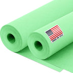 12" x 1200" (100 ft) Light Green Kraft Paper Roll (Value Pack of 2), 45 lbs Thickness, Made in USA Colored Kraft Paper for School, Bulletin Board - Odorless, Non-Toxic, Safe for Kids