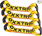 Replacement Dog Bone Short Strap,2" x 16",Sewn Eyes Loop Straps on Both Ends for 8-Point RollBack Tie Down System,4Pack,Heavy Duty Tow Truck Straps
