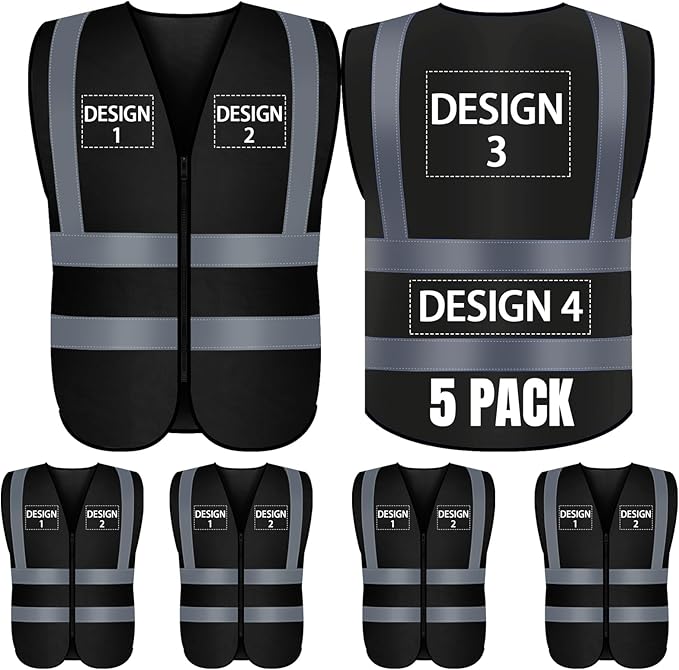 BeautyWill Custom Logo Safety Vest S,M,L,XL,2XL,3XL,4XL Personalized Safety Vest High Visibility Apparel