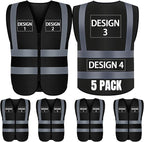 BeautyWill Custom Logo Safety Vest S,M,L,XL,2XL,3XL,4XL Personalized Safety Vest High Visibility Apparel