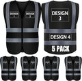 BeautyWill Custom Logo Safety Vest S,M,L,XL,2XL,3XL,4XL Personalized Safety Vest High Visibility Apparel