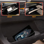 Car Registration and Insurance Holder,Leather Vehicle Glove Box Organizer Wallet for Document,Perfect for any Car,Truck,Motorcycle,Driver License,Trailer or Boat,Men & Women,Skull Roses Floral Moon