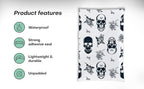 Package Mint Poly Mailers 6 x 9 200 Pack | Waterproof & Tear Resistant Mailing Envelopes for Small Business Supplies | Shipping Bags for Clothes | Cute Shipping Bags for Small Business -Skull Rose