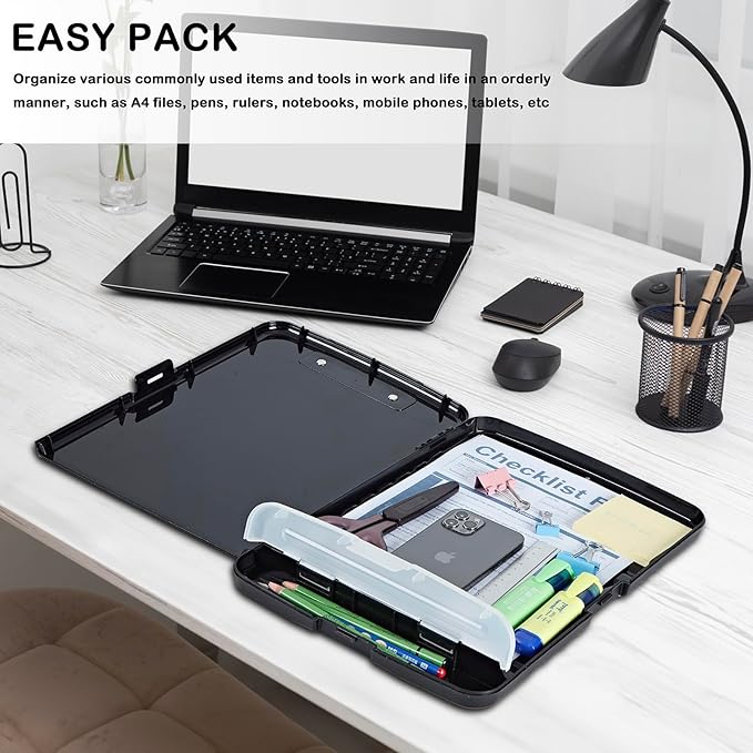 Clipboard with Storage,Office Supplies Nursing Clipboards Folder with Pen Holder Plastic Storage ClipBoard Foldable for Teacher Nurse,Wolf with Full Moon
