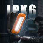 Rechargeable Work Light , 7000mAh LED Work Light with Magnetic Base & Hanging Hook, 1200 Lumens Magnetic Work Light IPX6 Waterproof for Job Site, Garage, Workshop, Emergency and Camping