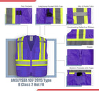 KAYGO Safety Vest with Pockets - High Visibility Reflective Vest ANSI Class 2 Construction Vest