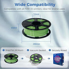 FLASHFORGE ABS Pro Filament 1.75mm Green, 3D Printer Filament 1kg (2.2lbs) Spool-Dimensional Accuracy +/- 0.02mm, Hot Deformation Below 90℃, Great for Printing Heat-Resistant Functional Parts