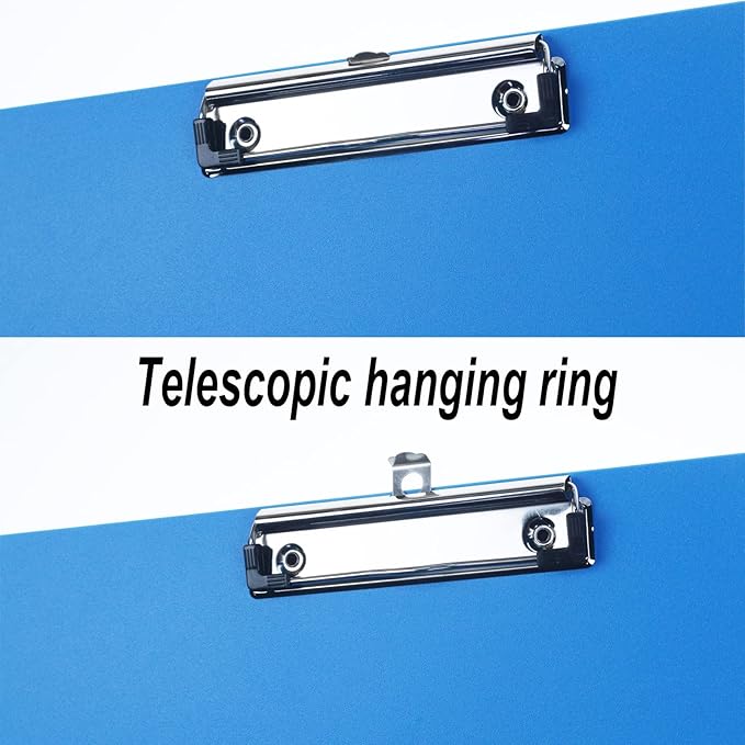 Acocony 11x17 Clipboard Double Clip Super Tough Extra Large Clipboard Not Fragile Low Profile Clip 11 x 17 Clipping PP Plastic Blue Pack of 2