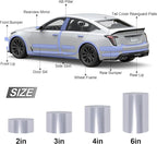 Lypumso Clear Vinyl Wrap Tape, Car Door Edge Guard Door Sill Protector, Transparent Paint Protection Film for Most Cars Rearview Mirror Handle Bumper Window Stair (Clear, 3inch x 30ft)