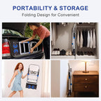 Upgraded 3 in 1 Aluminum Folding Hand Truck, 600lbs Capacity, Heavy Duty Convertible Dolly with Retractable Handle and 4 Rubber Wheels, Collapsible Cart for Moving Home, Office, Warehouse (Blue)