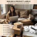 4 x 3 Direct Thermal Label, 850 Labels per Roll - for Zebra, Arkscan and All Other Non-Dymo Thermal Label Printers.