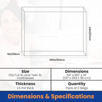 VICMORE 2 Pack Full/Twin Mattress Bags for Moving, Storage & Disposal – Clear Heavy-Duty Plastic Covers, Tear-Resistant & Dustproof, Recyclable (Fits Full XL/Twin XL Beds)
