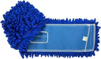 KLEEN HANDLER 24 Inch Microfiber Dust Mop Bulk Pack of 12, Medium Washable Commercial Dust Mop, Sweeper, Janitorial Dust Mop Head Replacement, Push Mop Broom, Blue