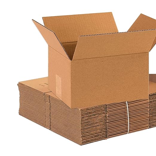 BOX USA Shipping Boxes Small 10"L x 8"W x 6"H, 25-Pack | Corrugated Cardboard Box for Packing, Moving and Storage