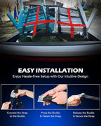 Orion Motor Tech Cargo Net for Pickup Truck Bed, 3.5'x4.2' Truck Short Bed Net for SUV ATV Oil Rig Cargo Rack, Heavy Duty Mesh Cargo Netting for Pickup with S-Hook Straps Tie Down Strap Bungee Cord