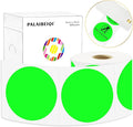 3 X 3 Inch Round Thermal Labels Circle Color Coding Labels Printable Waterproof 500PCS Round Stickers Adhesive Writable for Home, Garage, DIY Sticker, Barcodes, Name Tag, Fluorescent Green