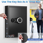 158 Keys Combination Lock Key Cabinet, Anti-Theft Key Lock Box with Key Tags, Key Organizer Wall Mount for Car Garage House Rental Office Business