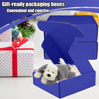 Small Shipping Boxes, 50 Pack Cardboard Box Corrugated Mailer Boxes Small Corrugated Boxes For Shipping Packaging Craft Gifts Giving Products, 6 x 4 x 1.6 Inches (Klein Blue)