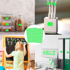 Starboling Color Coding Labels,3000 PCS 1/2" x 3/4" Fluorescent Green Rectangular Label,for Garage Sale,Price Tags,File Folder Tabs