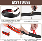 Floor Cord Cover Self Adhesive Cord Hider,3.3FT Cable Management, Extension Strip Protector for Wires, Prevent Cable Trips for Offices, Gyms, Exhibitions Cavity:0.47"(W) x 0.35"(H) Black