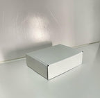 7x5x2 Shipping Boxes Set of 50, White Small Corrugated Cardboard Box, Mailer Box