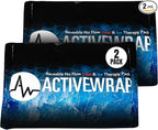 Activewrap Reusable Ice Packs for Injuries - Hot and Cold Gel Compress for Injury Recovery and Pain Relief, Soft, Flexible, Leakproof Pad for Back, Knee, Hip, & Shoulder - Medium (6 x 9 inches)