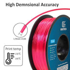 Geeetech Silk PLA Filament 1.75mm, Metal-Like Shiny Silk Rose Pink 3D Filament 1kg (2.2lbs) 1 Spool, Dimensional Accuracy +/- 0.02 mm, Fit Most FDM Printer (Magenta)