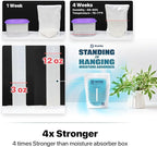 Dry & Dry 24 Packs Standing Moisture Absorbers to Control Excess Moisture for Basements, Closets, Bathrooms, Laundry Rooms - Moisture Absorbers Moisture Absorbers