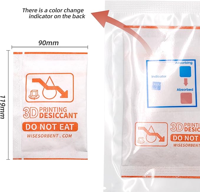 13X Molecular Sieve Powder Packs for 3D Printer Filament Storage, 3D Printer Filament Dryer (20g/30pcs)