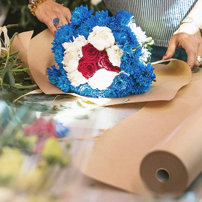 Kraft Wrapping Paper Roll,100 Feet Recycled Kraft Paper for Packing, Moving, Gift Wrapping, Postal, Shipping, Parcel, Wall Art, Crafts, Bulletin Boards, Floor Covering(11 inch x 100 Feet ) (Kraft)