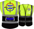 Personalized High Reflective Safety Vest Custom Hi Vis Safety Vest Men Women Construction Workwear Security Vest
