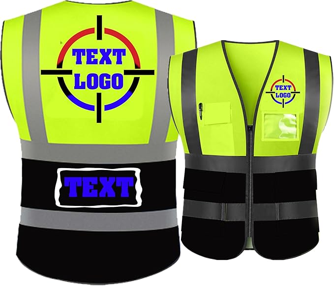 Personalized High Reflective Safety Vest Custom Hi Vis Safety Vest Men Women Construction Workwear Security Vest