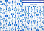 Inspired Mailers - Holiday Poly Mailers 10x13-100 Pack - Snowflake Baubles (Blue) - Mailing Envelopes - Christmas Mailers - Holiday Envelopes