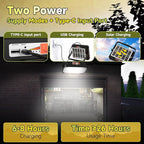 300W LED Solar Work Light, Sinear 26000LM Magnetic Portable Light, 26000mAh Rechargeable with 5 Modes, IP66 Waterproof for Outdoor Camping, Car Repair, Building, Workshop, Garage, Emergency