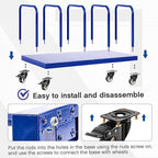 Metal Carton Cart Stand Carton Stand Rack Portable Floor-Standing Storage Cart with Wheels 42" x 18" x 22", 660 Lb. Capacity Home Supermarket Commercial Movable Cardboard Box Rack