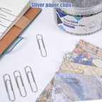 Large Paper Clips,Jumbo Paper Clips,2Inch Paper Clip Large Size, 300 Pcs Smooth Big Paperclips for Office Supplies Sliver