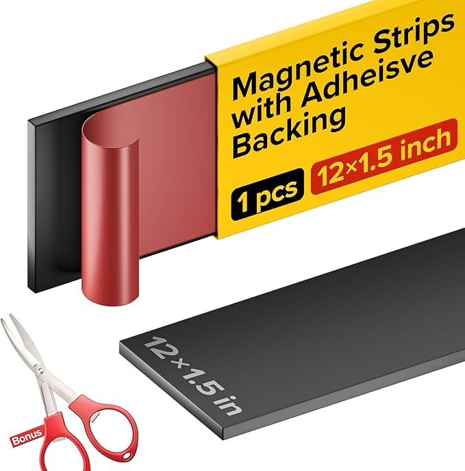 X-bet MAGNET Adhesive Magnetic Strip for Knives Kitchen with Multipurpose Use as Knife Holder, Knife Rack, Knife Magnetic Strip, Knives Bar, Tool Holder for Garage and Kitchen Organizer