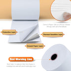 (100 Rolls) 3 1/8" x 230' Thermal Paper, POS Receipt Paper for Retail Business Cash Register, Fits Most Credit Card Terminal Point Of Sale