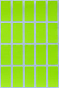 Royal Green Colored File Stickers 1.57 inch x 0.75 inch - Neon Yellow Color Code Label Rectangular (40 mm x 19 mm) - 300 Pack