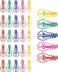 30Pieces Small Paperclips Light Bulb Paper Clip Metal Bookmarks Office Supplies for Binding Hanging File Document Metal Paper