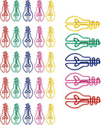 30Pieces Small Paperclips Light Bulb Paper Clip Metal Bookmarks Office Supplies for Binding Hanging File Document Metal Paper